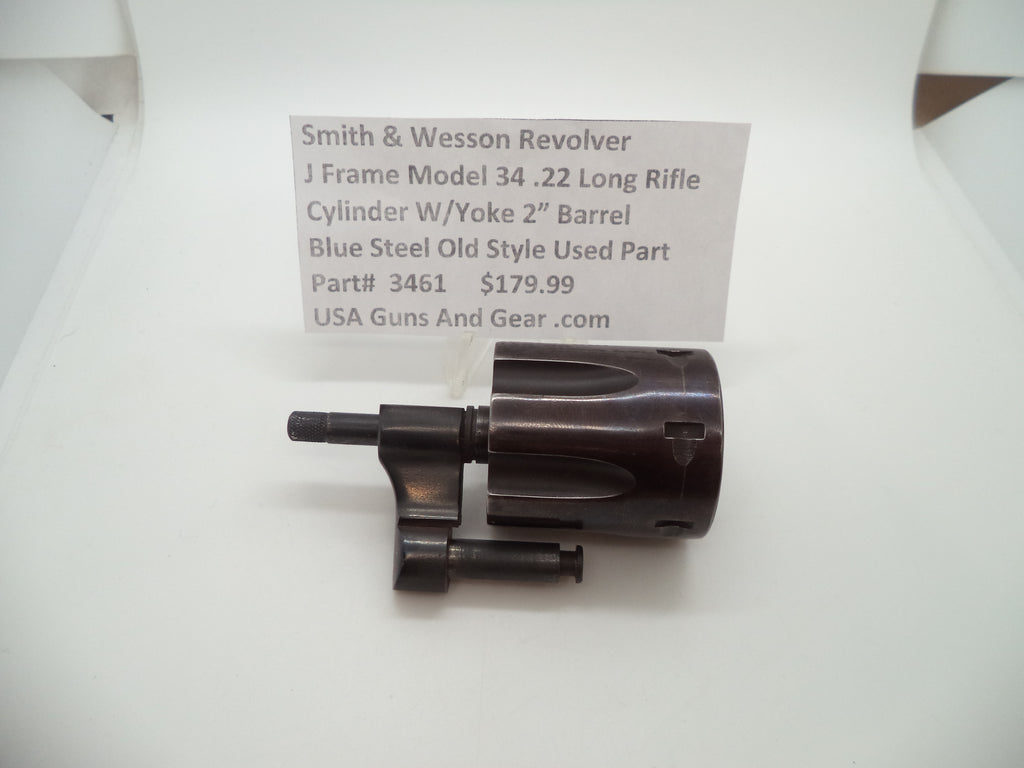 Smith & Wesson J Frame Model 34-1 Cylinder Assembly - .22 LR - Used OEM Part #3461