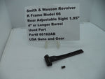 66162AB Smith & Wesson K Frame Model 66 Rear Adjustable Sight 1.95" 4" or Longer Barrel