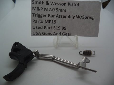 MP19  S&W Pistol M&P 9mm M2.0 Trigger Bar Assembly W/ Spring  (Used Part)
