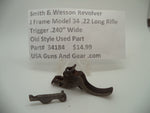 34184 Smith & Wesson J Frame Model 34 Used .240" Wide Trigger .22 Long Rifle