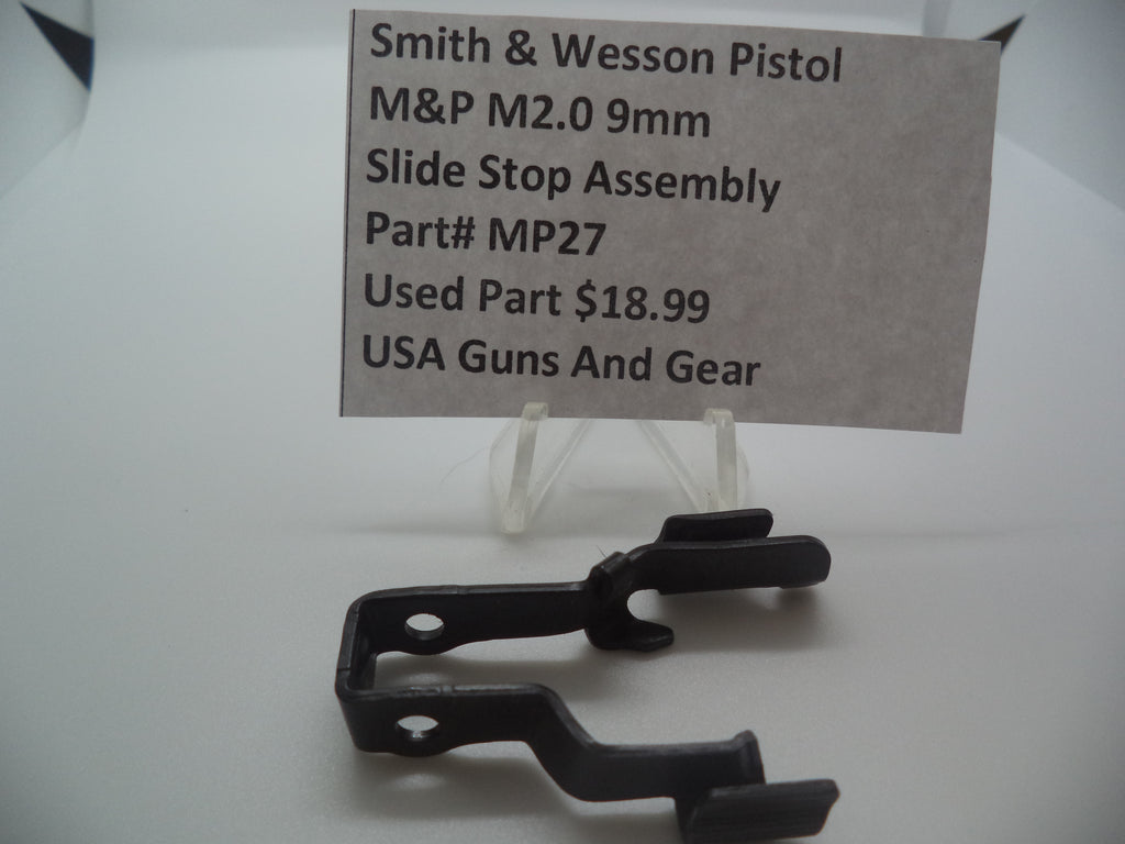 Smith & Wesson Pistol M&P 9mm M2.0 Slide Stop Assembly Used Part MP27