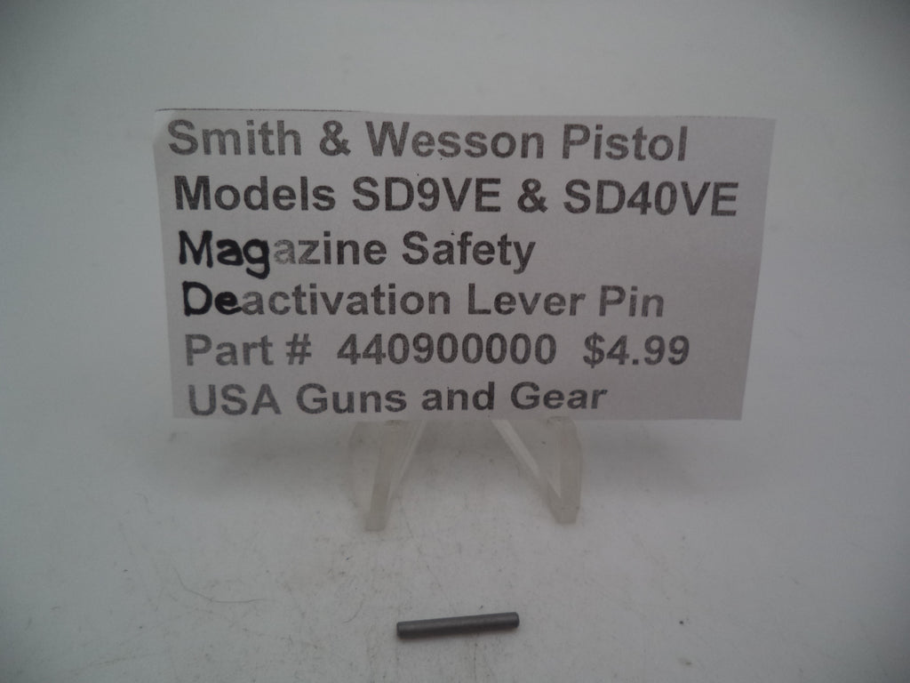 S&W SD9 VE/SD40 VE Magazine Safety Deactivation Lever Pin | OEM 440900000