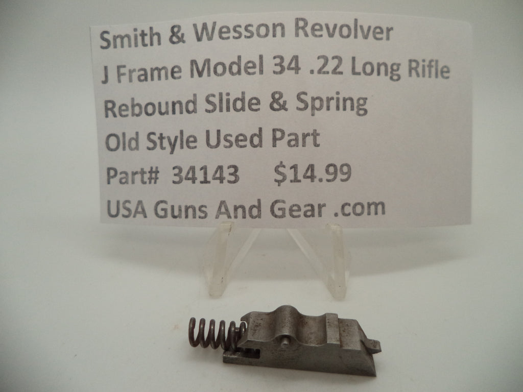 34143 Smith & Wesson J Frame Model 34 Used Rebound Slide & Spring .22 Long Rifle