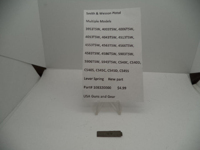 Smith & Wesson Sear Spring TSW Series CS Compact Pistols Factory OEM 108320000