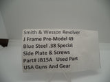 JB15A Smith & Wesson Revolver J Frame Pre-Model 49 Side Plate & Screws