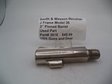 3618 Smith & Wesson J Frame Model 36 Used 3" Pinned Barrel .38 Special
