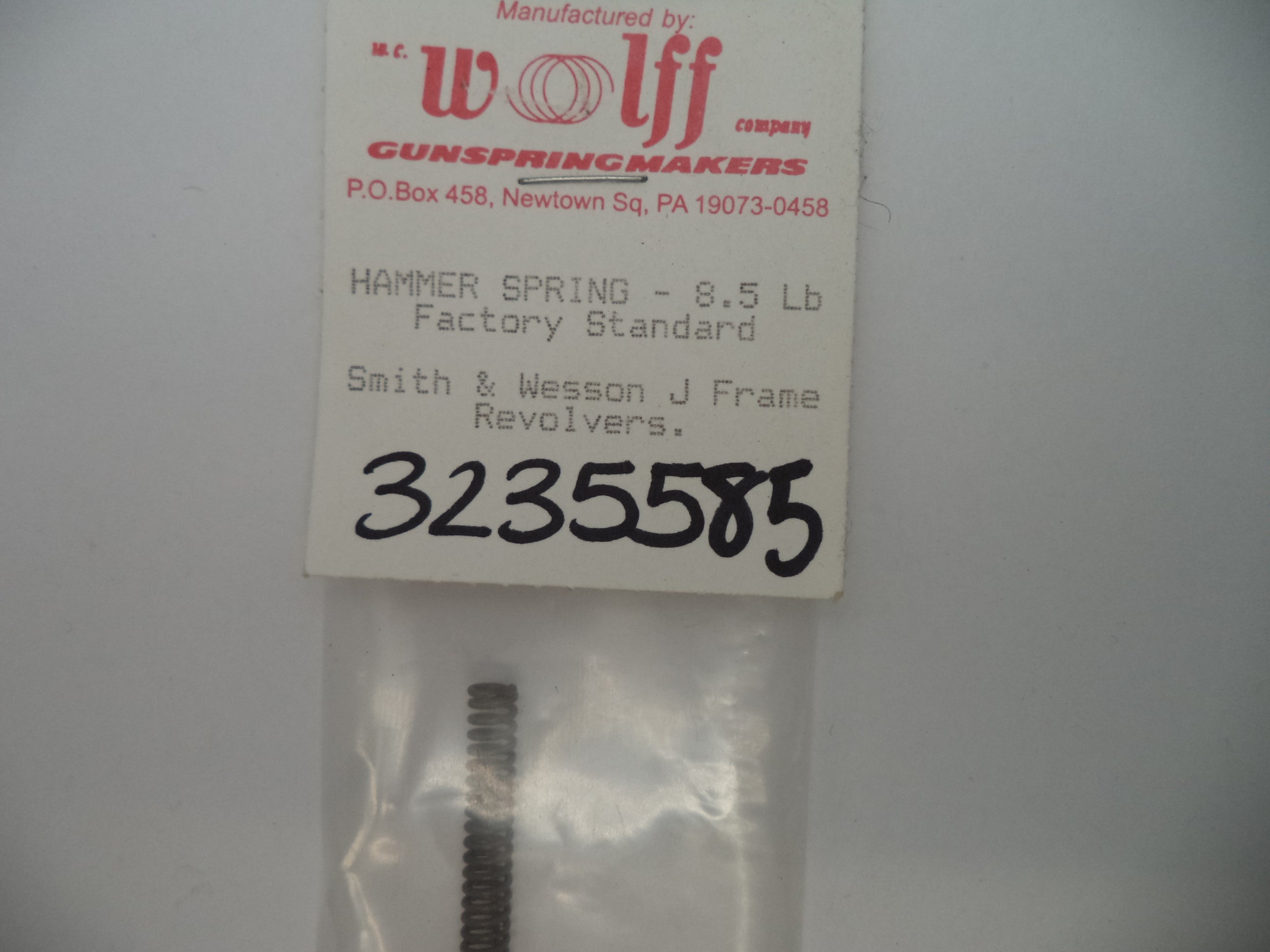 Wolff Hammer Spring for S&W J-Frame Revolvers - 8.5 LB | Part 3235585