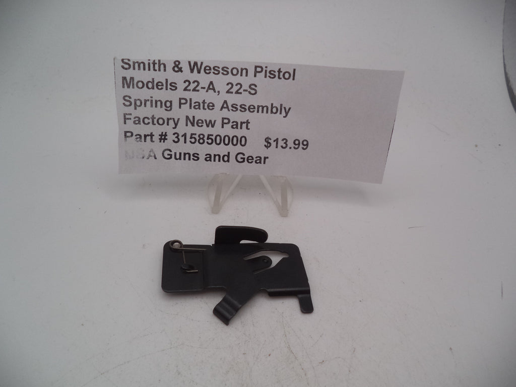 Spring Plate Assembly Smith & Wesson Model 22-A 22-S Spring Plate Assembly NOS Discontinued ...