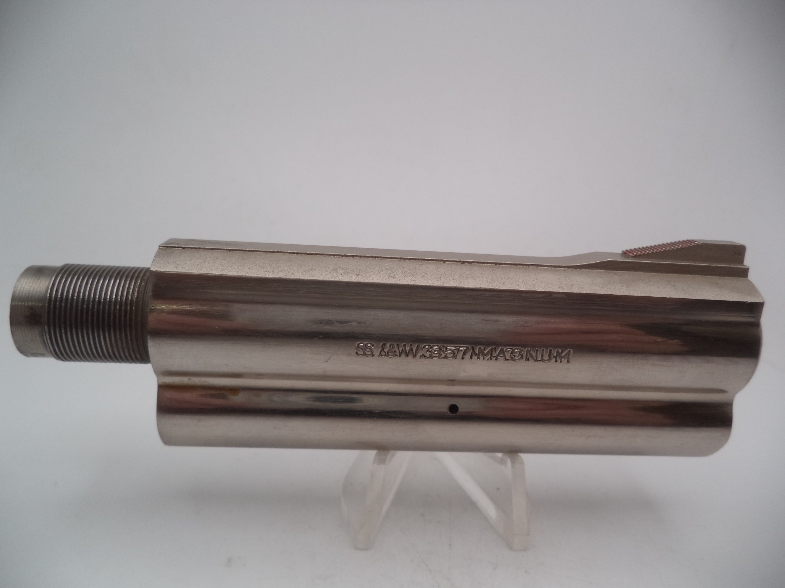 58122B Smith & Wesson L Frame Model 581 Nickel 4" Non-Pinned Barrel Used .357 Mag