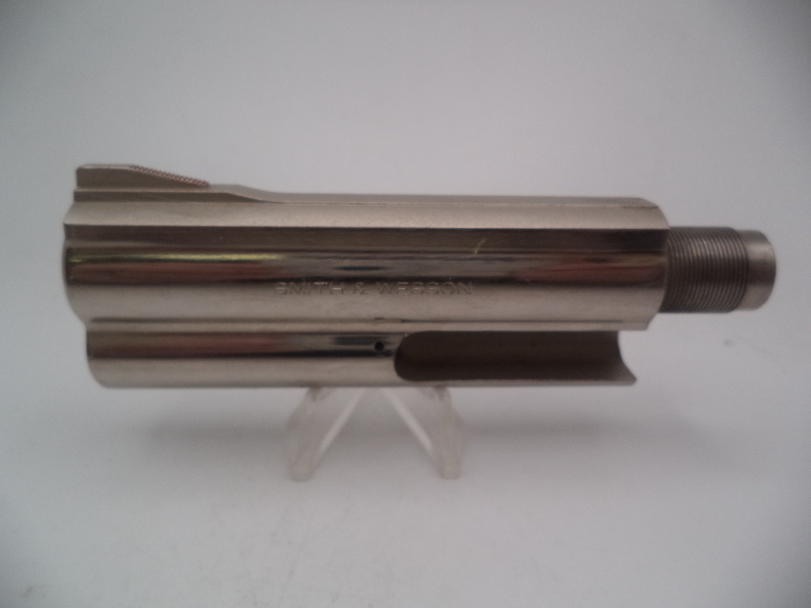 58122B Smith & Wesson L Frame Model 581 Nickel 4" Non-Pinned Barrel Used .357 Mag