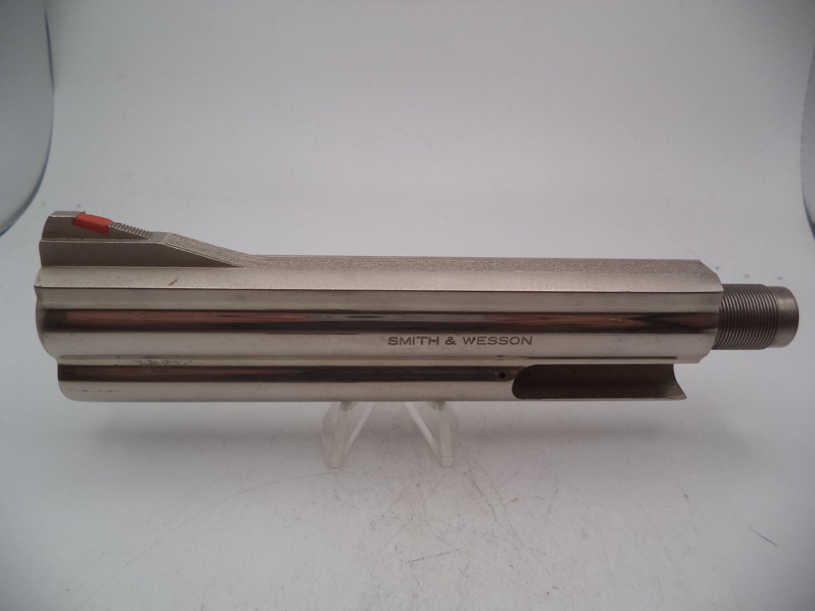 58631A Smith & Wesson Used L Frame Model 586 Nickel 6" Non Pinned Barrel