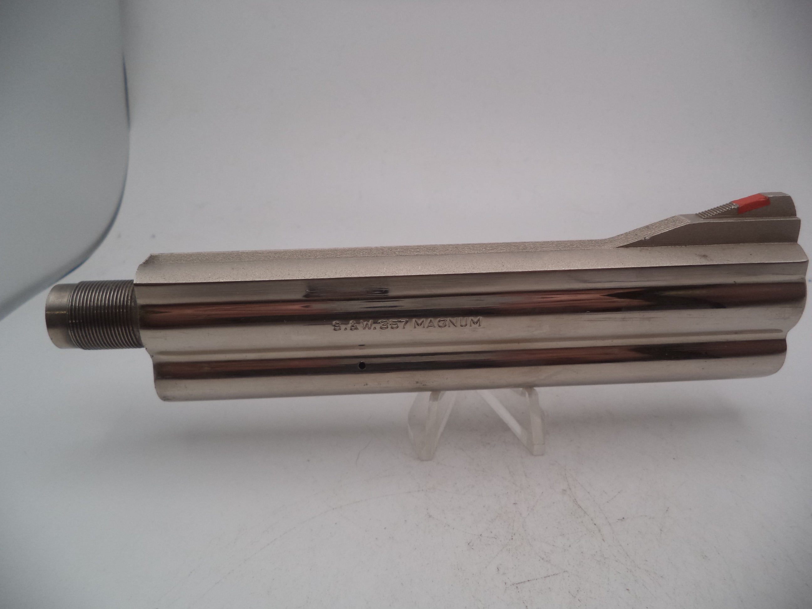 58631A Smith & Wesson Used L Frame Model 586 Nickel 6" Non Pinned Barrel