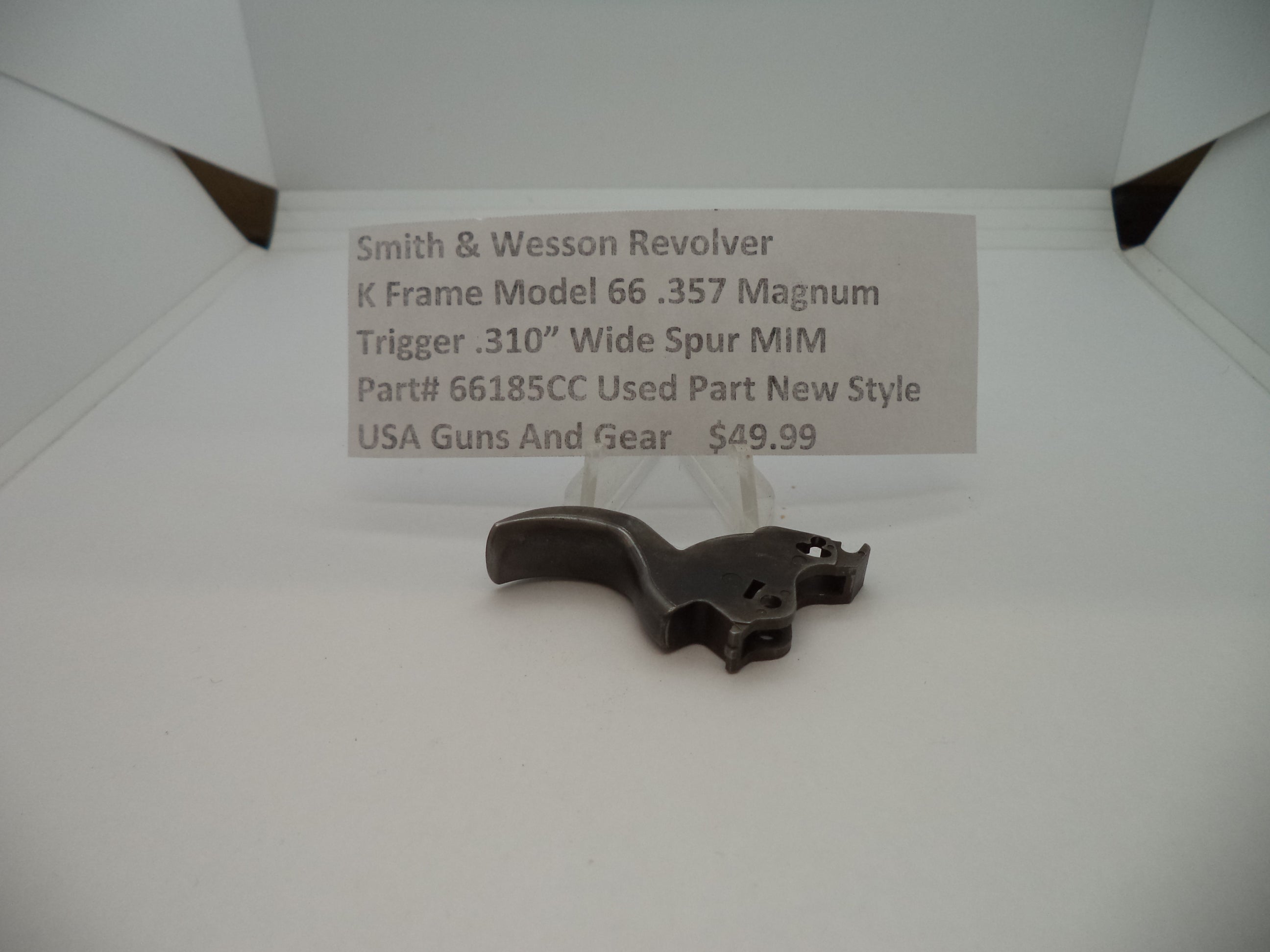 66185CC Smith & Wesson K Frame Model 66 .357 Magnum Trigger .310" Used Part