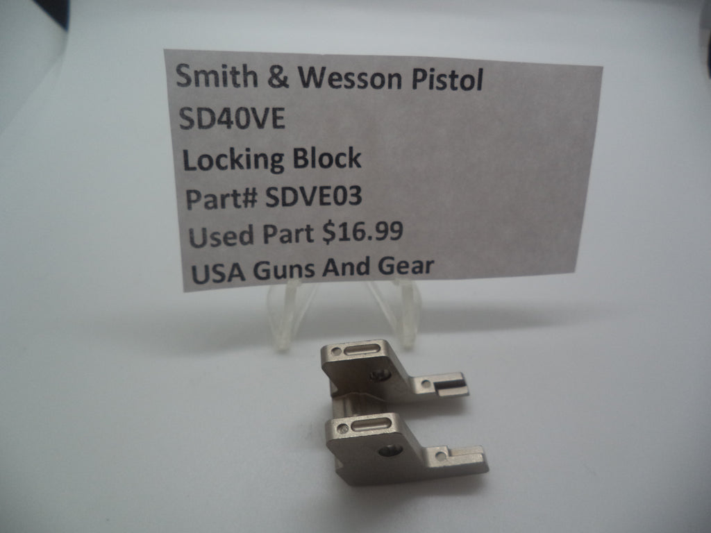 SDVE03 Smith & Wesson Pistol SD40 VE Locking Block Used Part .40 S&W