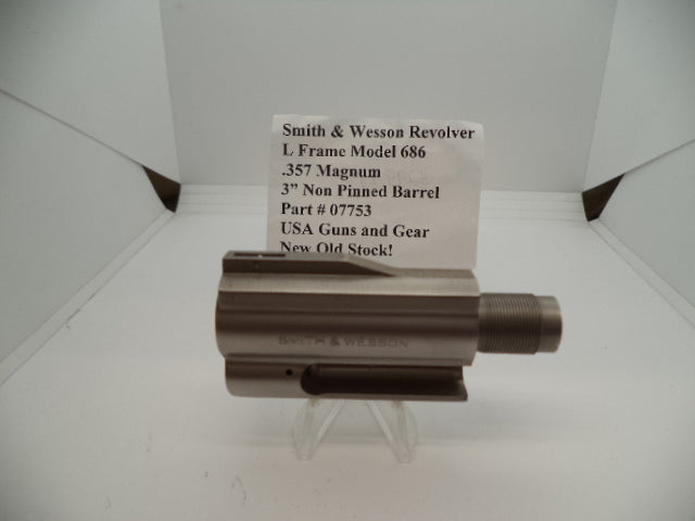 Smith & Wesson L Frame Model 686 3" Non-Pinned Barrel .357 Mag  - 077530000