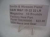 199240000 Smith & Wesson M&P 15-22  .22LR Magazine 10 Rounds New Part