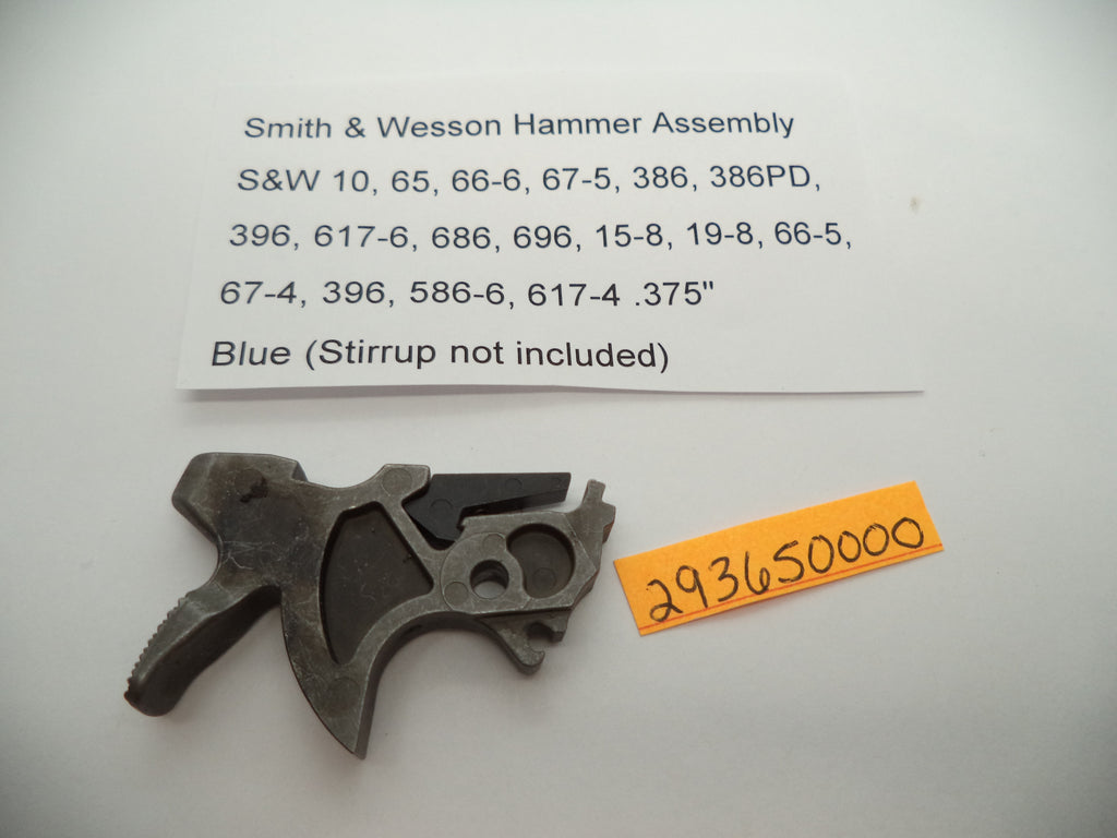 Smith & Wesson K/L Frame Hammer Assembly .375" MIM New Style Key Lock - 293650000