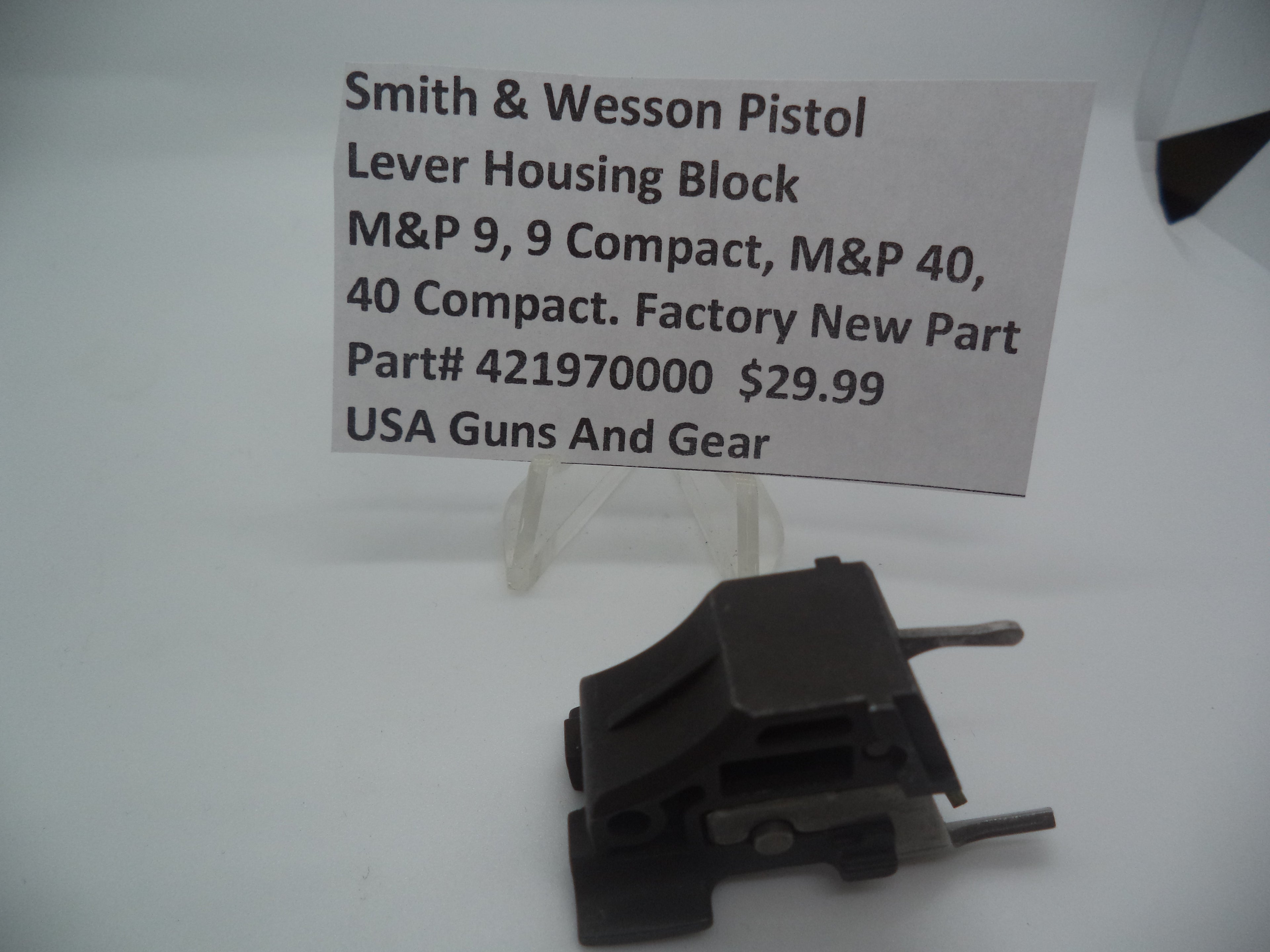 S&W M&P 9/40 Sear Housing Block Mag Safety | OEM 421970000