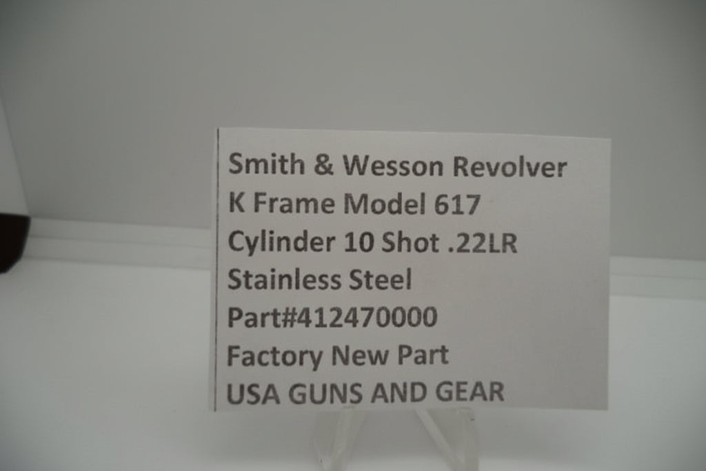 Smith & Wesson K Frame Model 617 Cylinder 10-Shot .22 LR Stainless Steel - 412470000