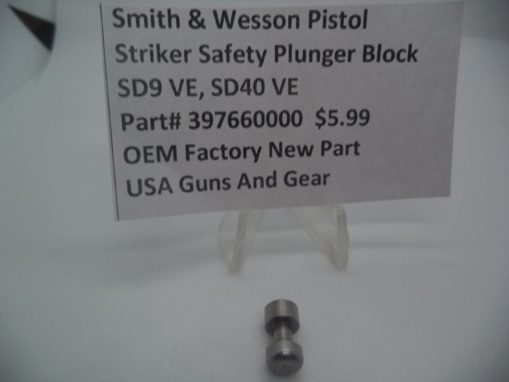 S&W SDVE SW Series Striker Plunger Block - 397660000 Factory OEM