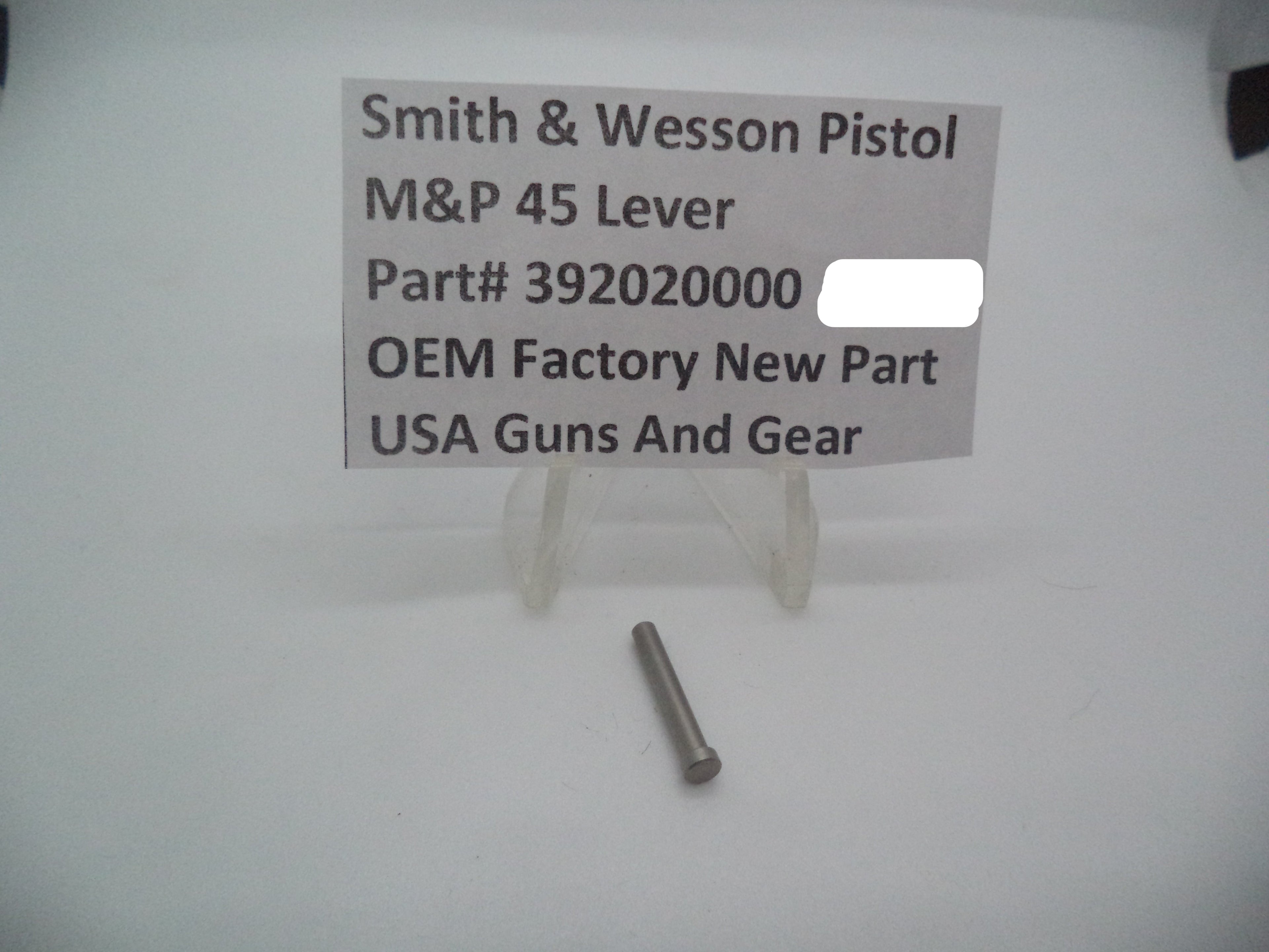 Smith & Wesson M&P Sear Pin 9mm/40/45 | OEM 392020000