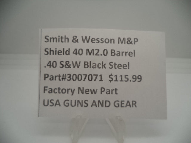 Smith & Wesson M&P Shield 40 M2.0 Barrel - .40 S&W - 3.1" - Factory OEM Part 3007071