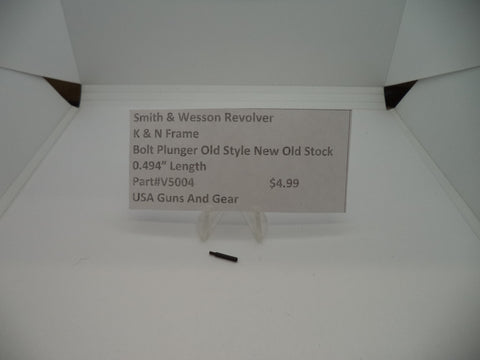 V5004 Smith & Wesson K&N Frame Bolt Plunger 0.494" Length New Old Stock