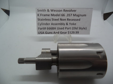 6668A Smith & Wesson K Frame Model 66 .357 Mag Cylinder Assembly & Yoke