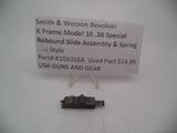 K101016A  Smith and Wesson Revolver K Frame Model 10 .38 Special ctg. Rebound Slide Assembly & Spring Used