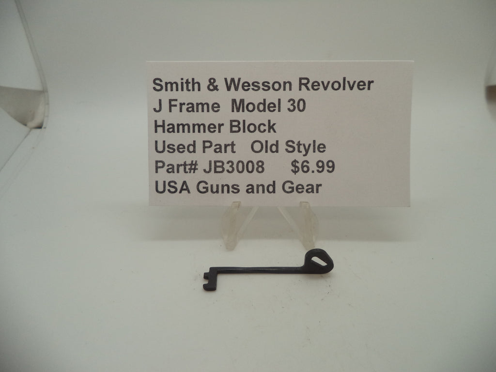 JB3008 Smith & Wesson J Frame Model 30 Hammer Block Used .32 S&W Long