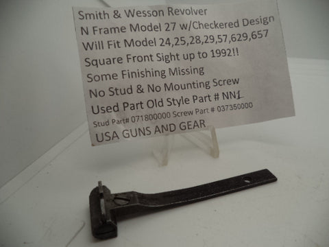 NN1 Smith & Wesson N Frame Model 27 Checkered Adjustable Rear Sight Used