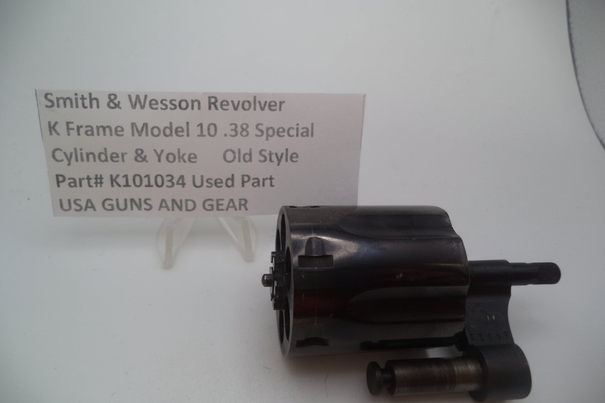 Smith & Wesson Revolver K Frame Model 10 Cylinder & Yoke .38 Special Blue Steel Used K101034
