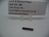 38016  Smith & Wesson Pistol SW .380 Take Down Pin