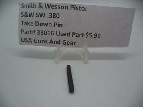 38016  Smith & Wesson Pistol SW .380 Take Down Pin