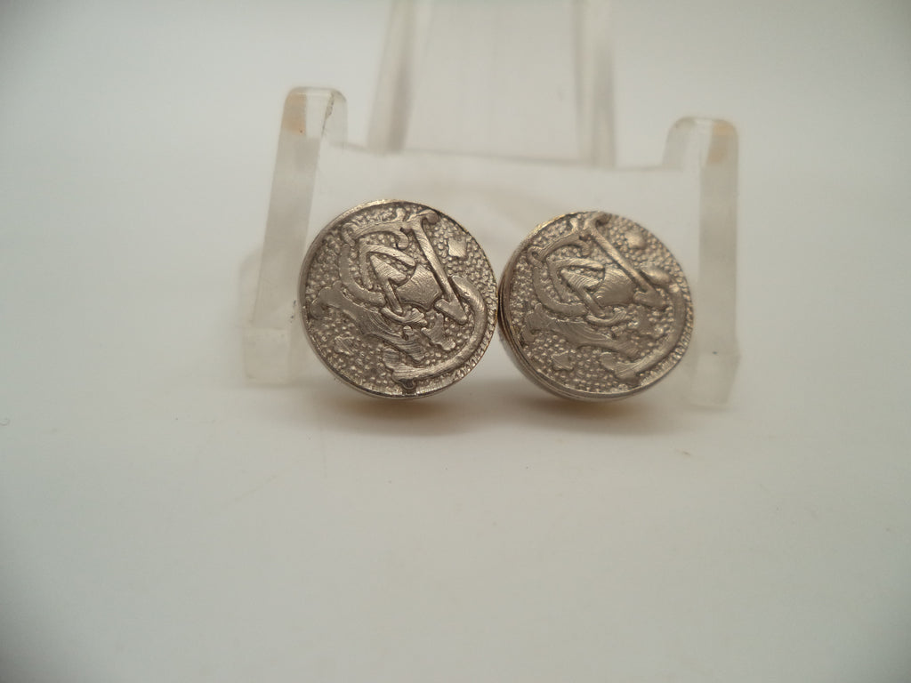 SW11 Smith & Wesson Vintage Revolver Pistol Grip Medallion Pair New Old Stock