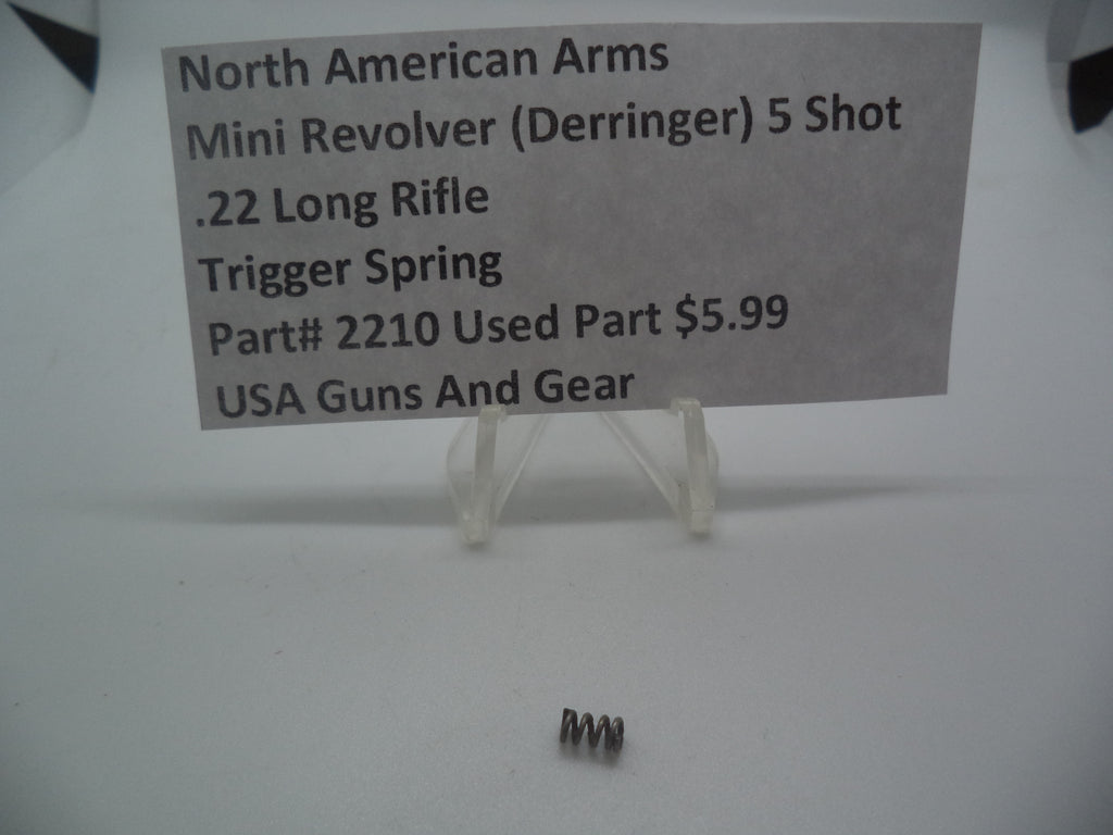 2210 North American Arms Mini Revolver 5 Shot Trigger Spring (Used Part) .22 Long Rifle