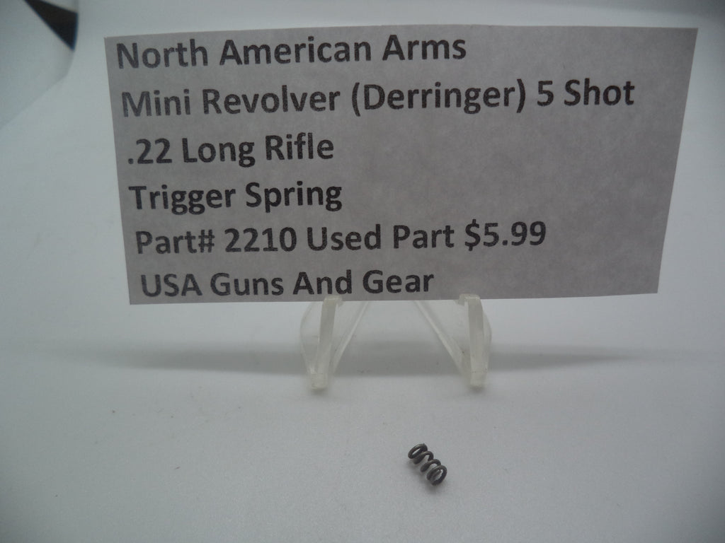 2210 North American Arms Mini Revolver 5 Shot Trigger Spring (Used Part) .22 Long Rifle