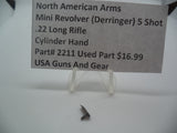 2211 North American Arms Mini Revolver 5 Shot Cylinder Hand (Used Part) .22 Long Rifle