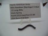 2213 North American Arms Mini Revolver 5 Shot Main Spring (Used Part) .22 Long Rifle