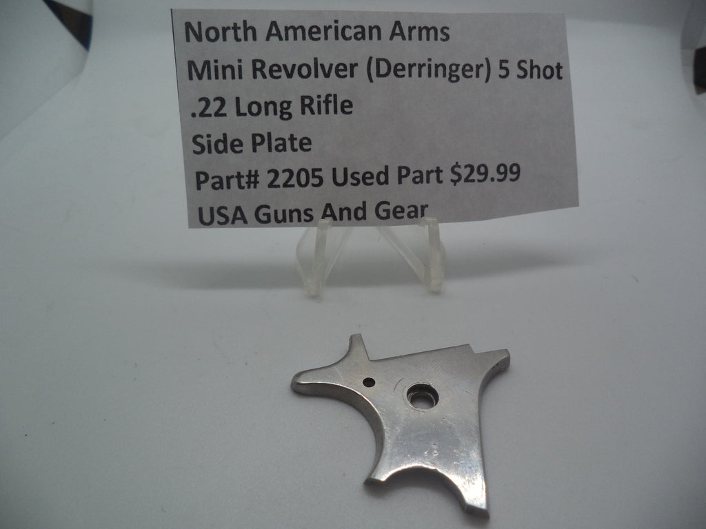 2205 North American Arms Mini Revolver 5 Shot Side Plate (Used Part) .22 Long Rifle