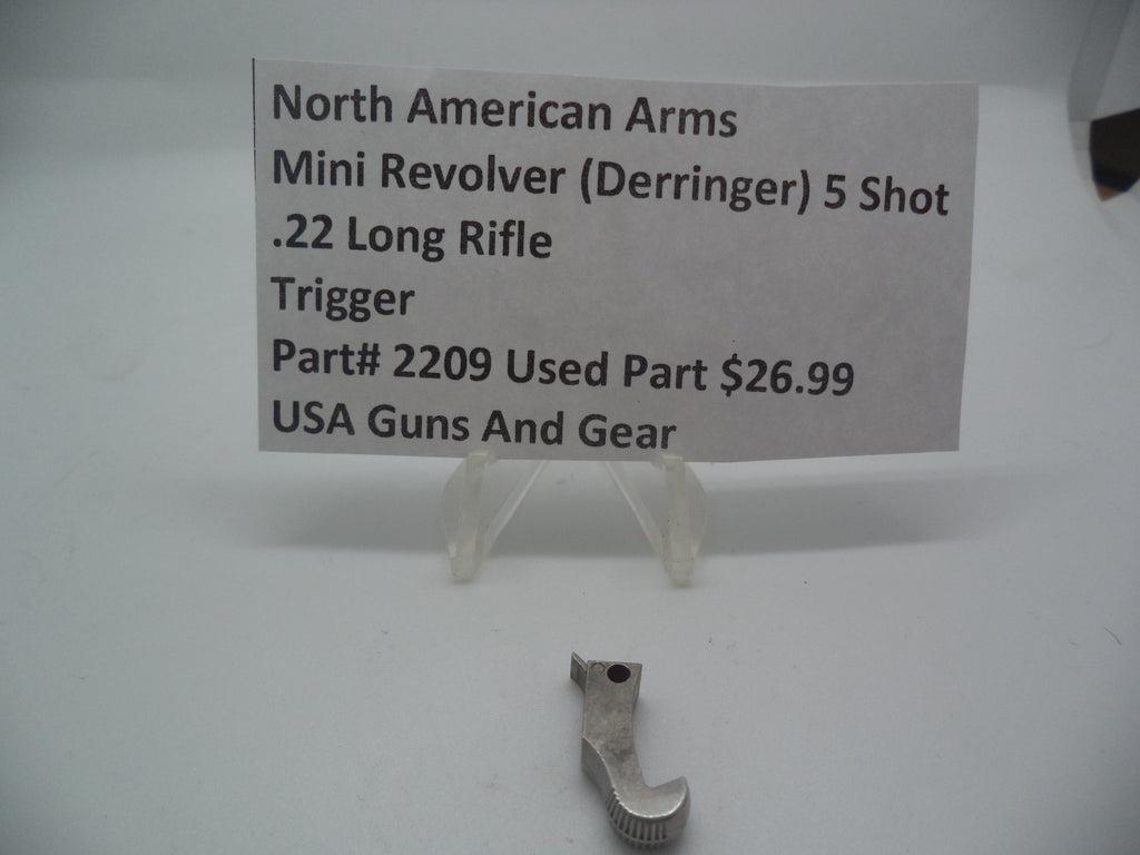 2209 North American Arms Mini Revolver 5 Shot Trigger (Used Part) .22 Long Rifle