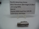 2220 North American Arms Mini Revolver 5 Shot Barrel (Used Part) .22 Long Rifle