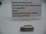 2220 North American Arms Mini Revolver 5 Shot Barrel (Used Part) .22 Long Rifle