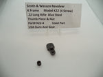 K22-4 Smith & Wesson K Frame Model K22 Thumb Piece & Nut .22 LR Blue Used Part