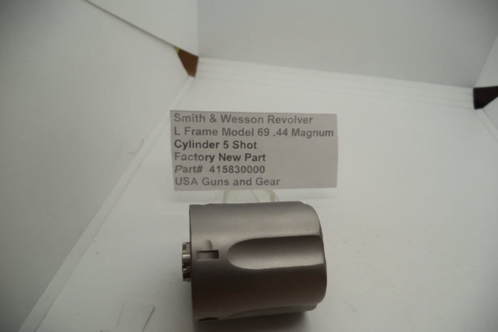 Smith & Wesson L Frame Model 69 .44 Magnum Cylinder Stainless Steel Factory New Part 415830000