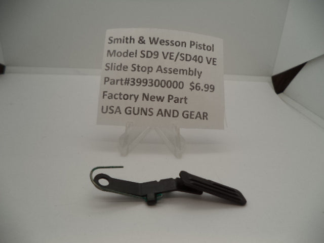 Smith & Wesson SD9VE/SD40VE Slide Stop Assembly - OEM Factory Part 399300000