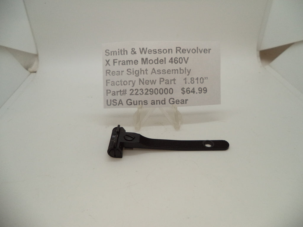 Smith & Wesson X Frame 460V Rear Sight Assembly - 1.810" Black Post-1992 223290000