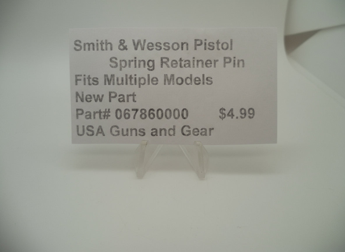 S&W Sear Retainer Pin 067860000 - Model 1026 1066 1076 1086 4513TSW CS Series