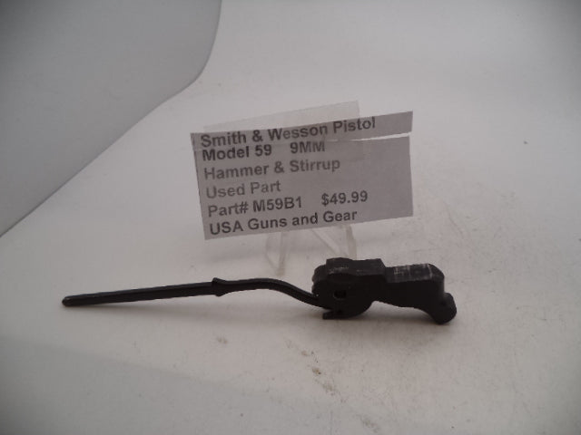 M59B1 Smith & Wesson Pistol Model 59 9MM Hammer and Stirrup Used Part