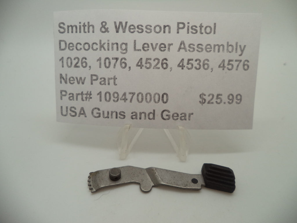 Smith & Wesson Models 1026, 1076, 4526, 4536, 4576 Decocking Lever Factory OEM 109470000